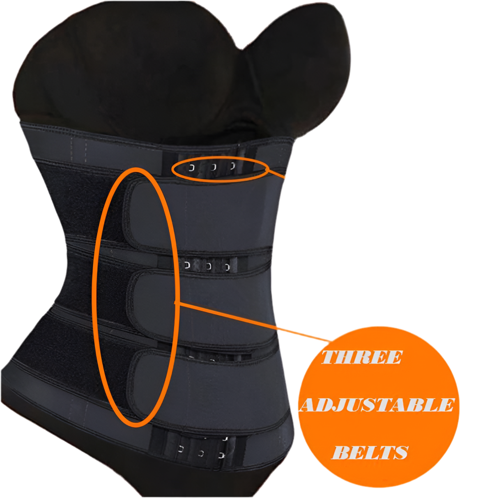 THREE BELT women waist trainer to lose weight while working out