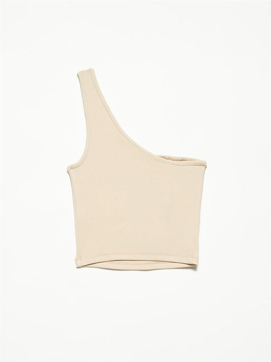 One Shoulder Crop Top