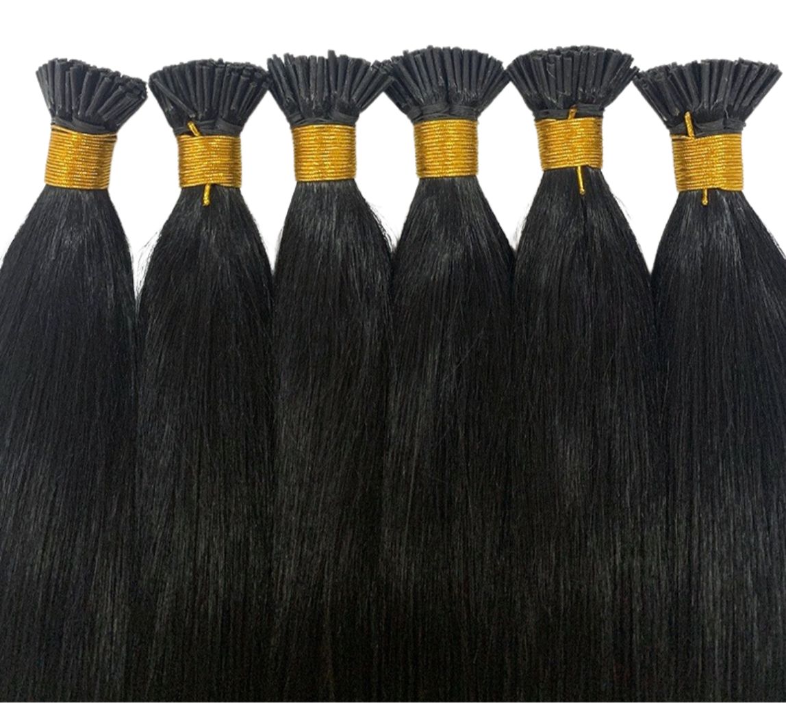 Brazilian Straight Human Hair I Tip Microlinks Bulk Braiding Human Hai