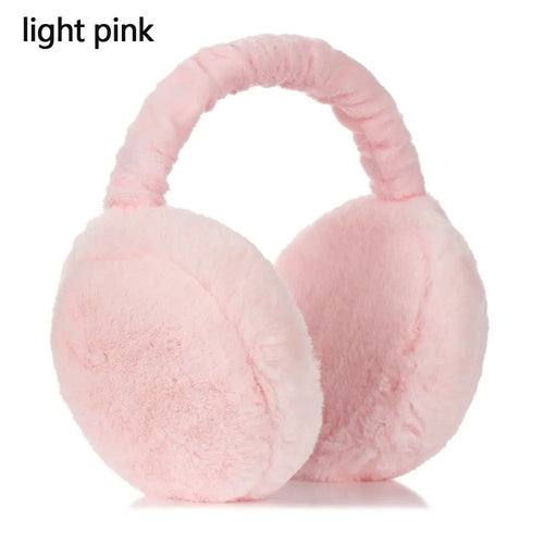 Fashion Autumn Winter Earmuffs Women Men Ear Warmer Plush Solid Color