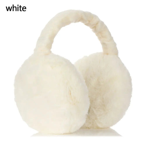 Fashion Autumn Winter Earmuffs Women Men Ear Warmer Plush Solid Color