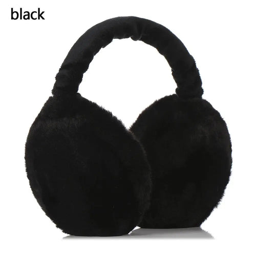 Fashion Autumn Winter Earmuffs Women Men Ear Warmer Plush Solid Color