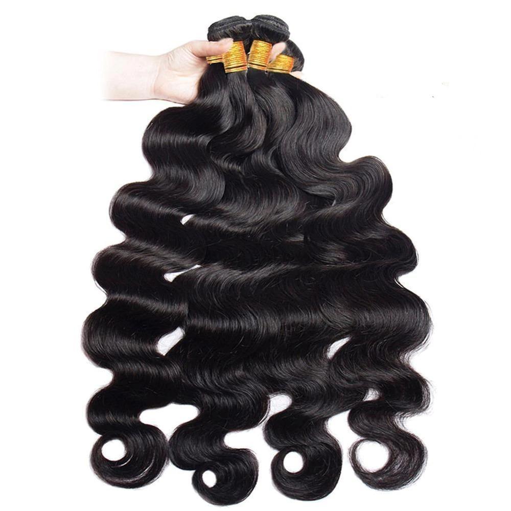 BeuMax 10A Grade 3/4 Body Wave Bundles with 4x4 Closure Brazilian