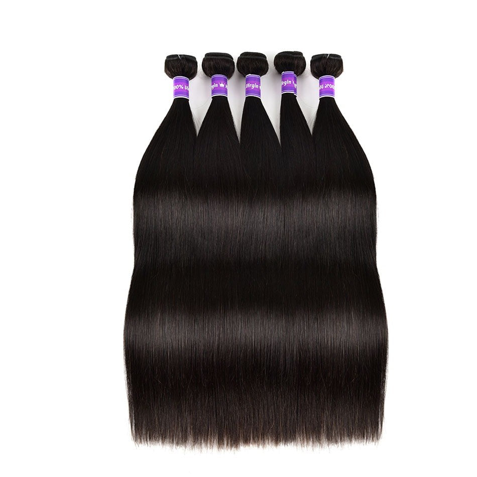 Wholesale 5/6/10/12 Bundles Brazilian Straight Hair 10A Grade Human Ha