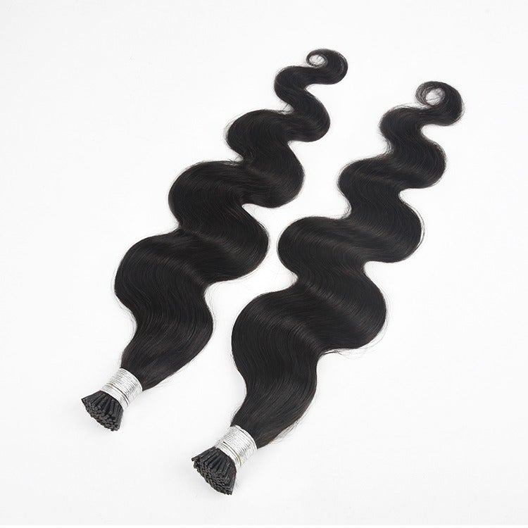 Body Wave Human Hair i Tip Microlinks Bulk Braiding Human Hair Bundles