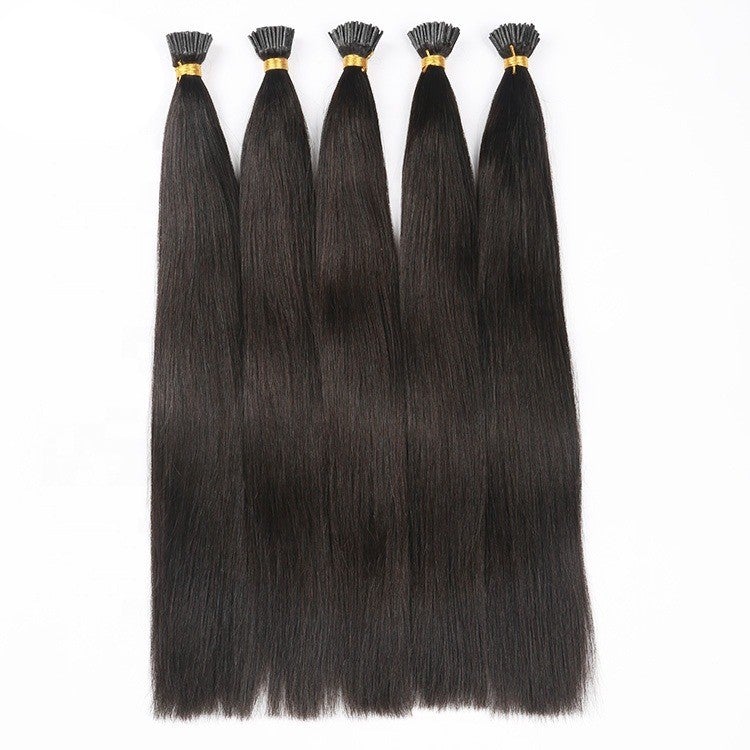 Brazilian Straight Human Hair I Tip Microlinks Bulk Braiding Human Hai