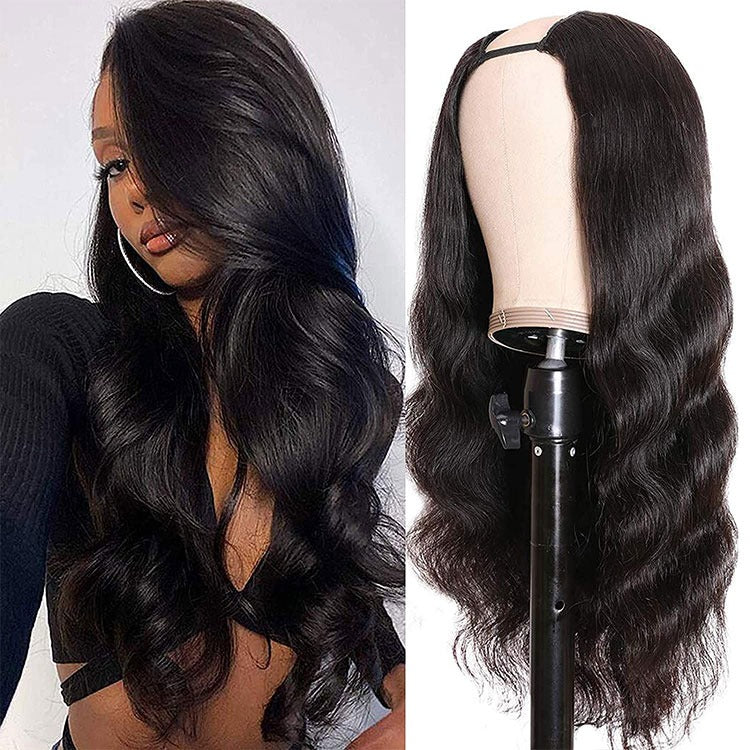 U Part Wig Body Wave Human Hair Wigs For Black Women Brazilian Remy Ha